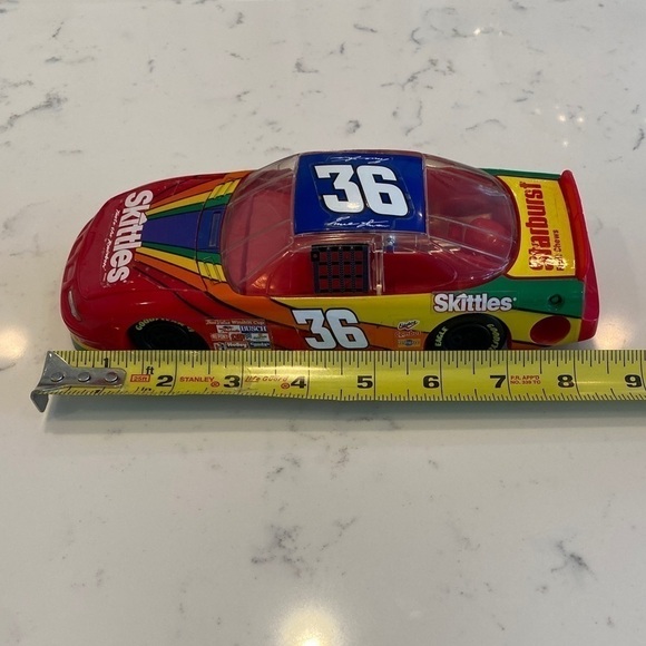 ERNIE IRVAN #36 Skittles NASCAR 1998 Car Candy Dispenser. Vintage - Picture 12 of 14
